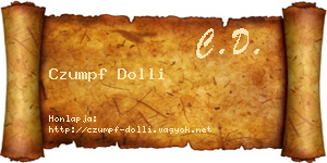 Czumpf Dolli névjegykártya